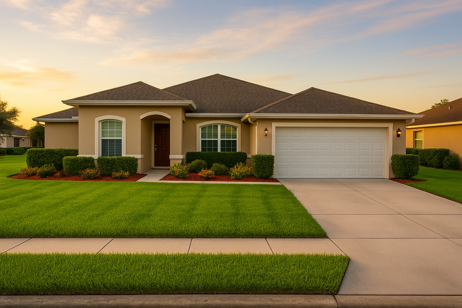 Beautiful Florida home with pristine landscaping by Ryder Home Revival